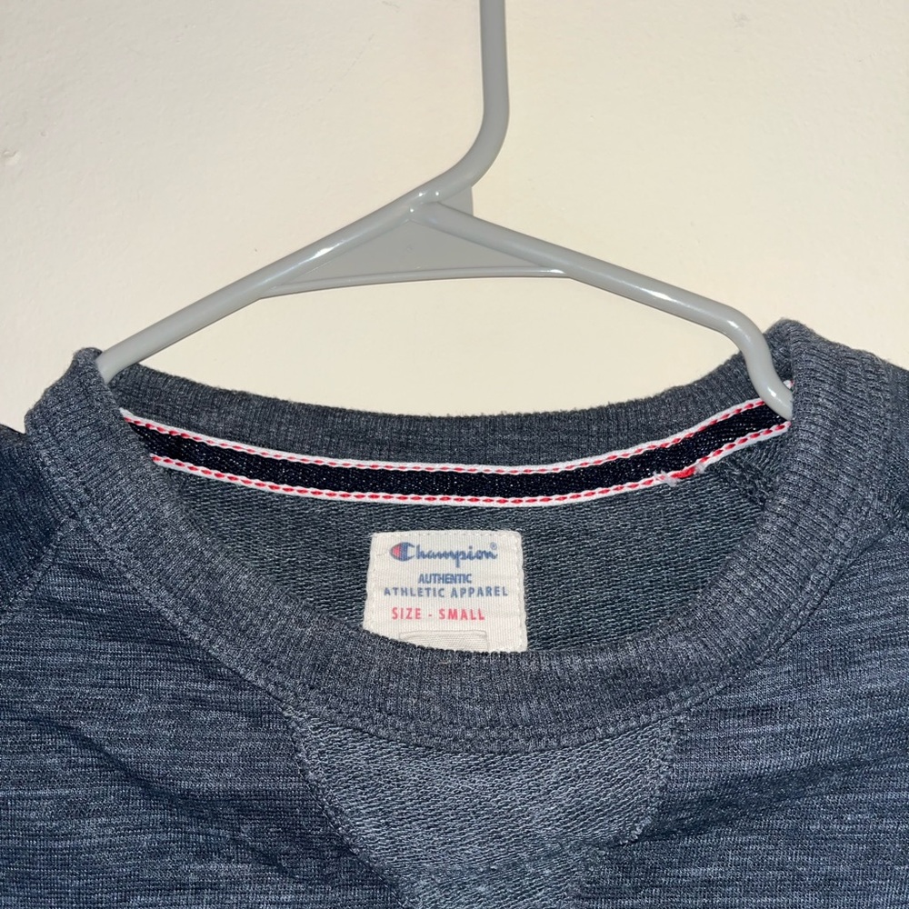 Champion Charcoal Grey Long Sleeve Sweater, Size Small Women's - Picture 2 of 3